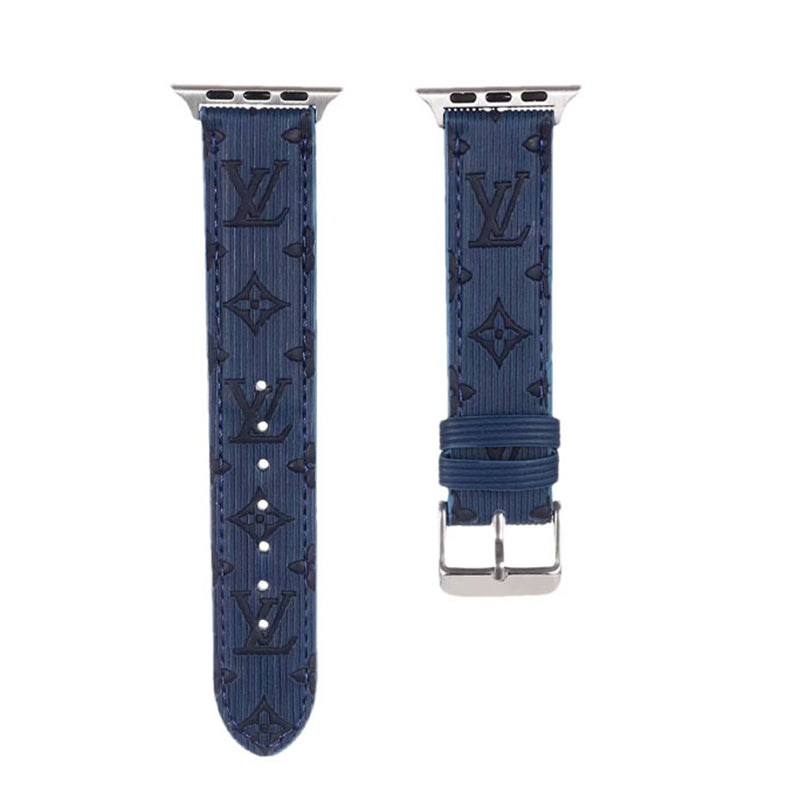 Pink Luxury Monogram Apple Watch Band Big Printing