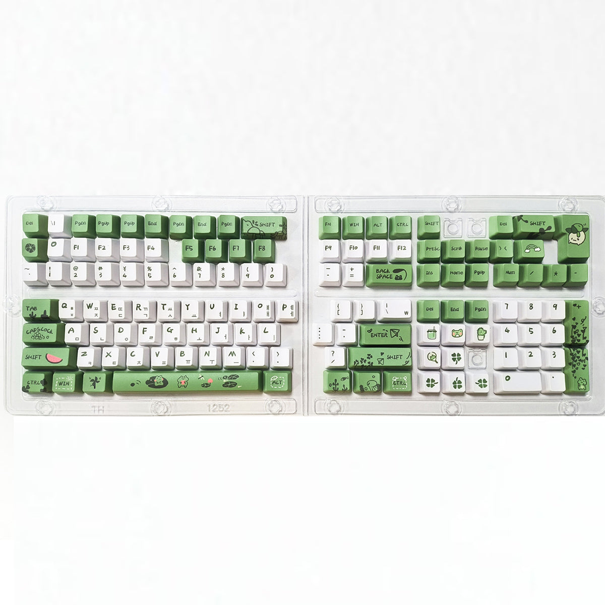 Arabic Green Frog Keycaps