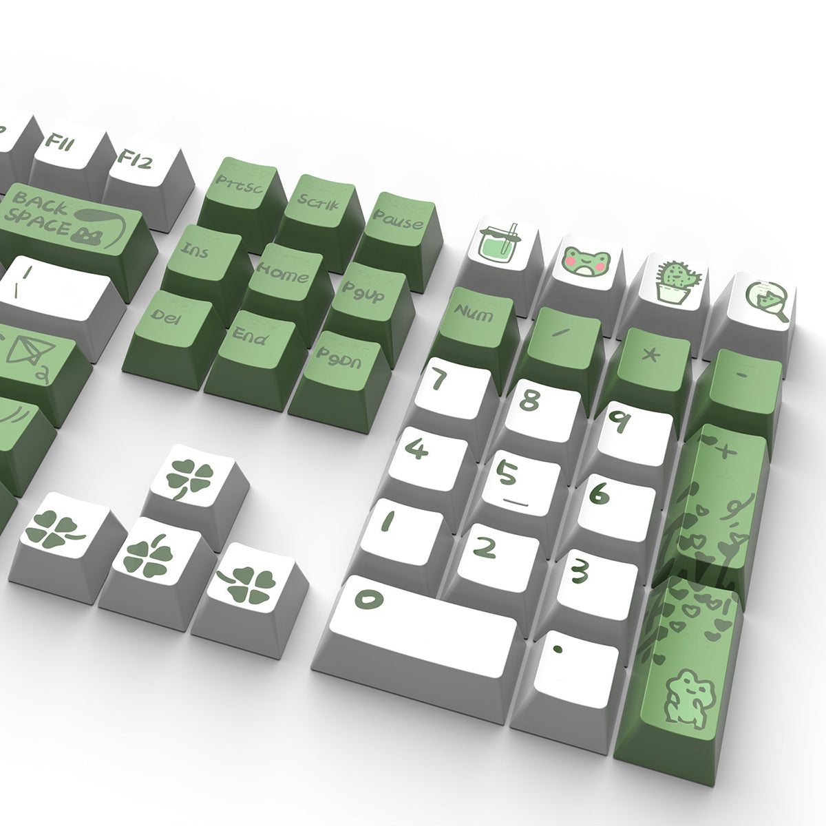 Arabic Green Frog Keycaps