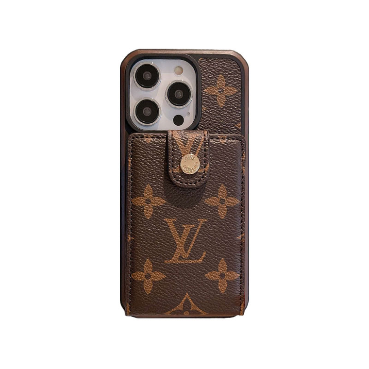 Monogram iPhone Case With Wallet And Card Holder