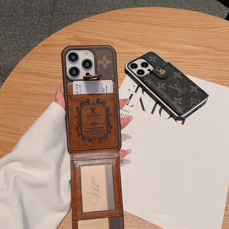 Monogram iPhone Case With Wallet And Card Holder