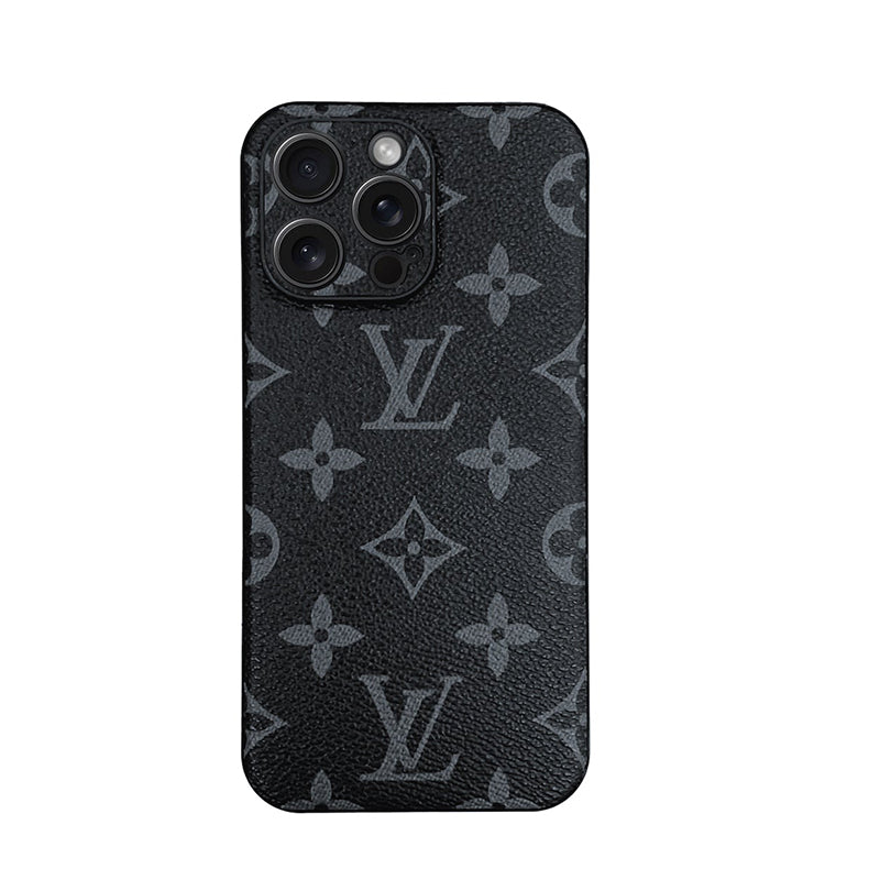 Black Big Printing Monogram iphone Case