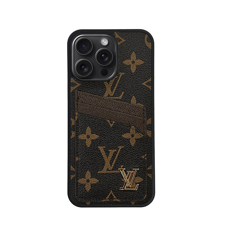 Classic Monogram Iphone Case With Cardholder -Big Printing