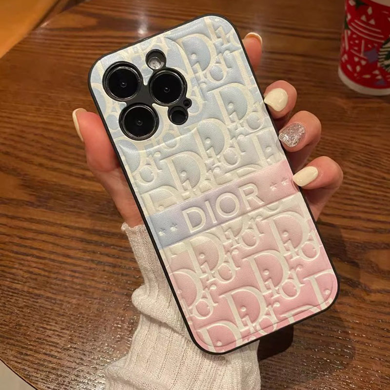 Luxury Blue CD Puffer iPhone Case