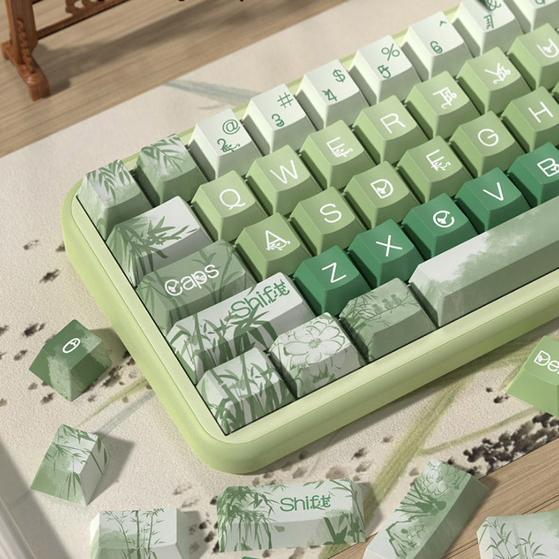 Bamboo Ink Cherry Profile  Dye Sub PBT Keycap Set