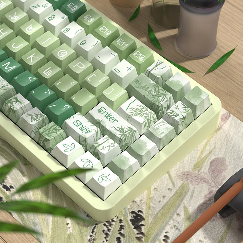 Bamboo Ink Cherry Profile  Dye Sub PBT Keycap Set