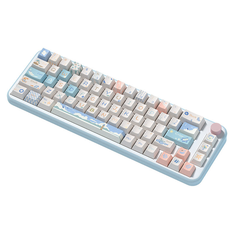 Beach Summer Cherry Profile Dye Sub PBT Keycap Set