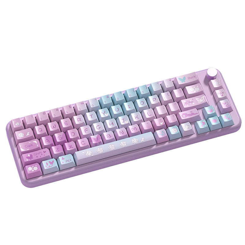 Butterfly Cherry Profile Dye Sub PBT Keycap Set