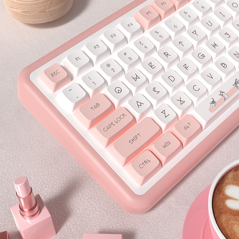Cheaser Cat 140 Key XDA Profile Dye Sub PBT Anime Keycaps Set