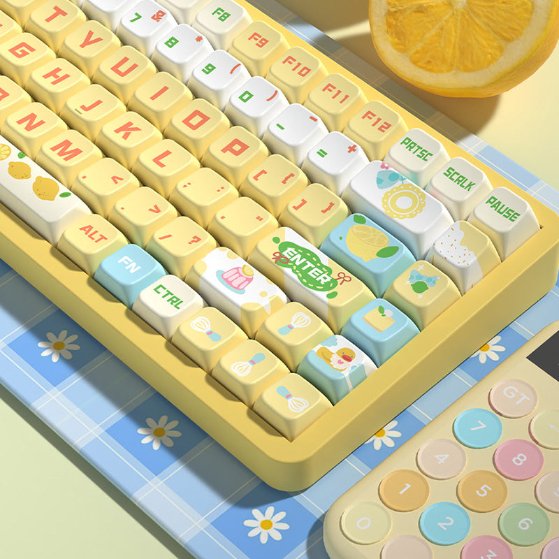 Cheese Cake MDA Profile Dye Sub PBT Keycap Set