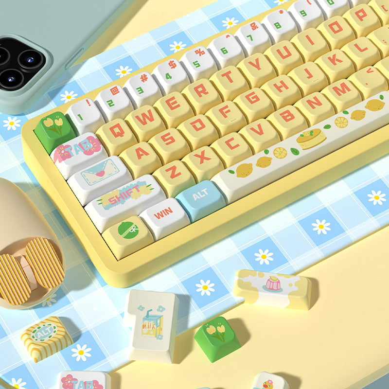 Cheese Cake MDA Profile Dye Sub PBT Keycap Set
