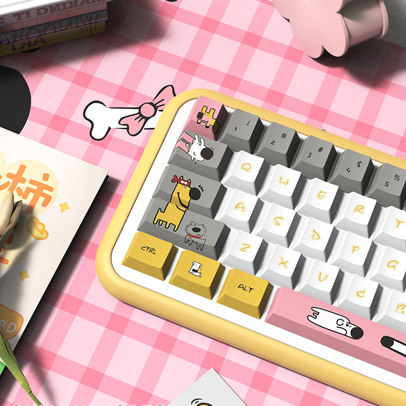 Dog Lovely Cherry Profile Dye Sub PBT Anime Keycaps Set