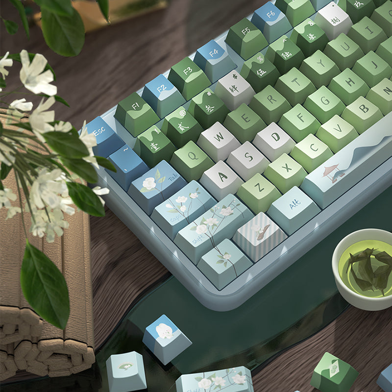 Jasmine Rabbit Cherry Profile Dye Sub PBT Keycap Set