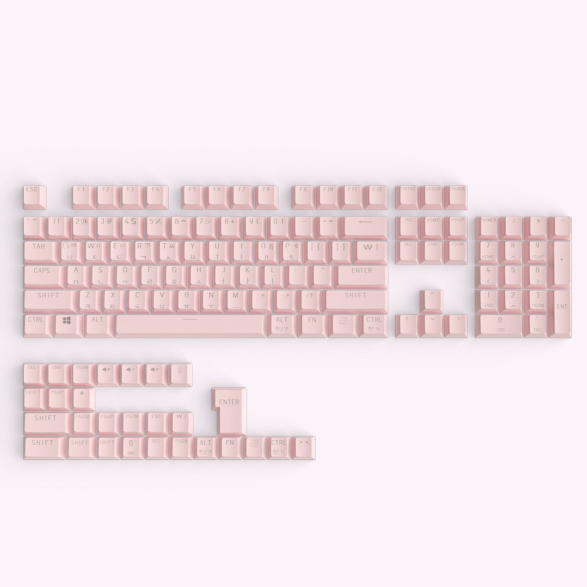 Korean Pink Keycaps