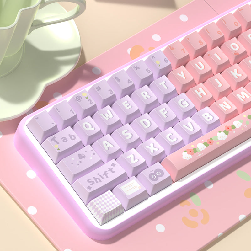 Lily Cherry Profile Dye Sub PBT Keycap Set