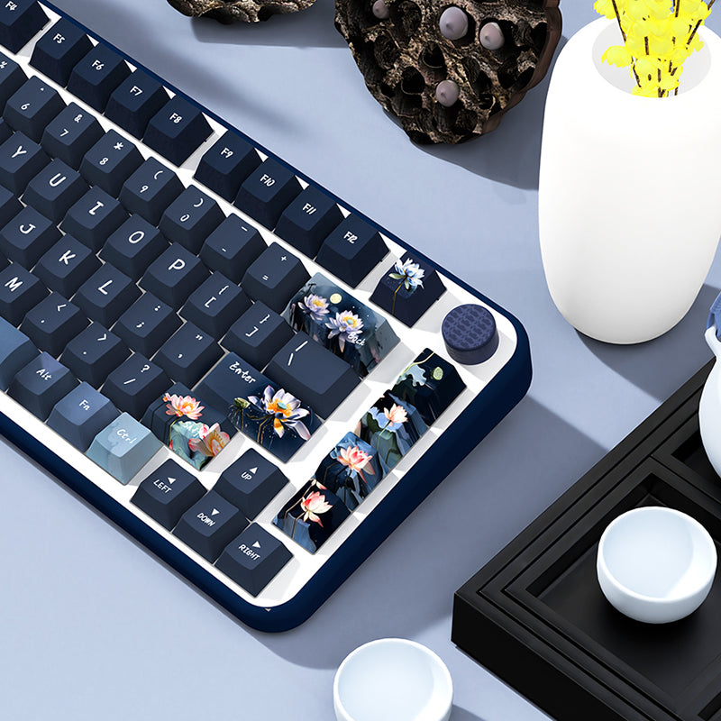 Lotus Pond Cherry Profile Dye Sub PBT Keycap Set