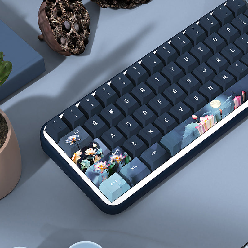 Lotus Pond Cherry Profile Dye Sub PBT Keycap Set