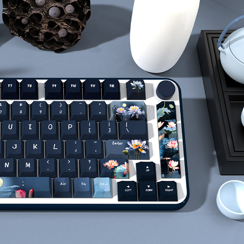 Lotus Pond Cherry Profile Dye Sub PBT Keycap Set