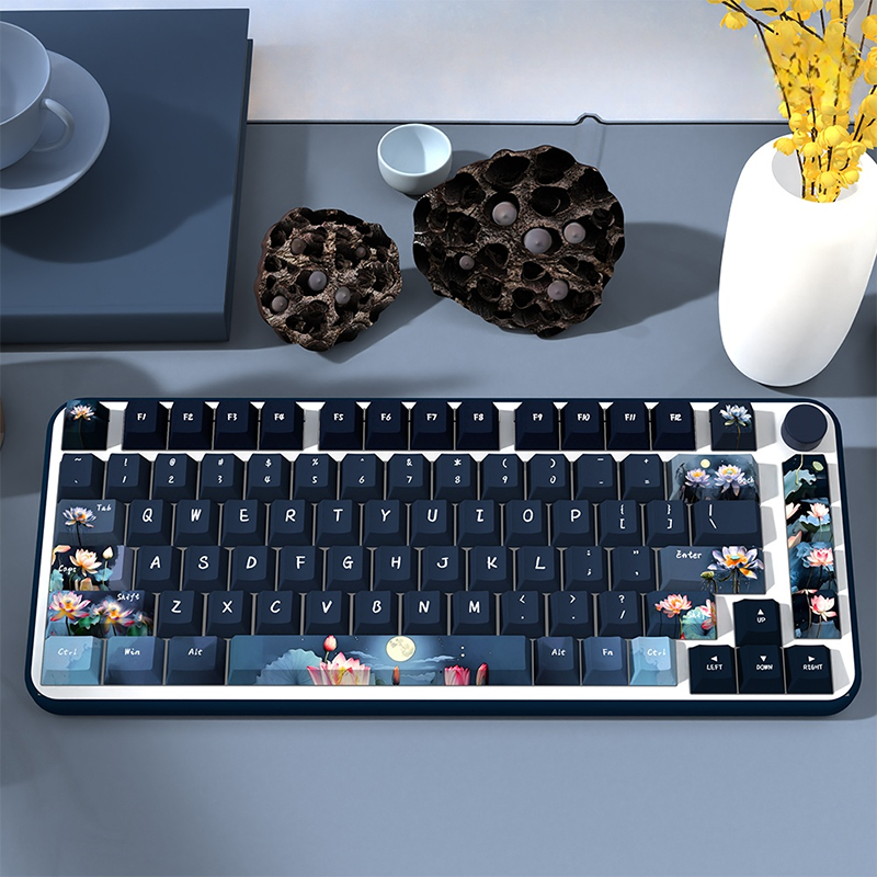 Lotus Pond Cherry Profile Dye Sub PBT Keycap Set