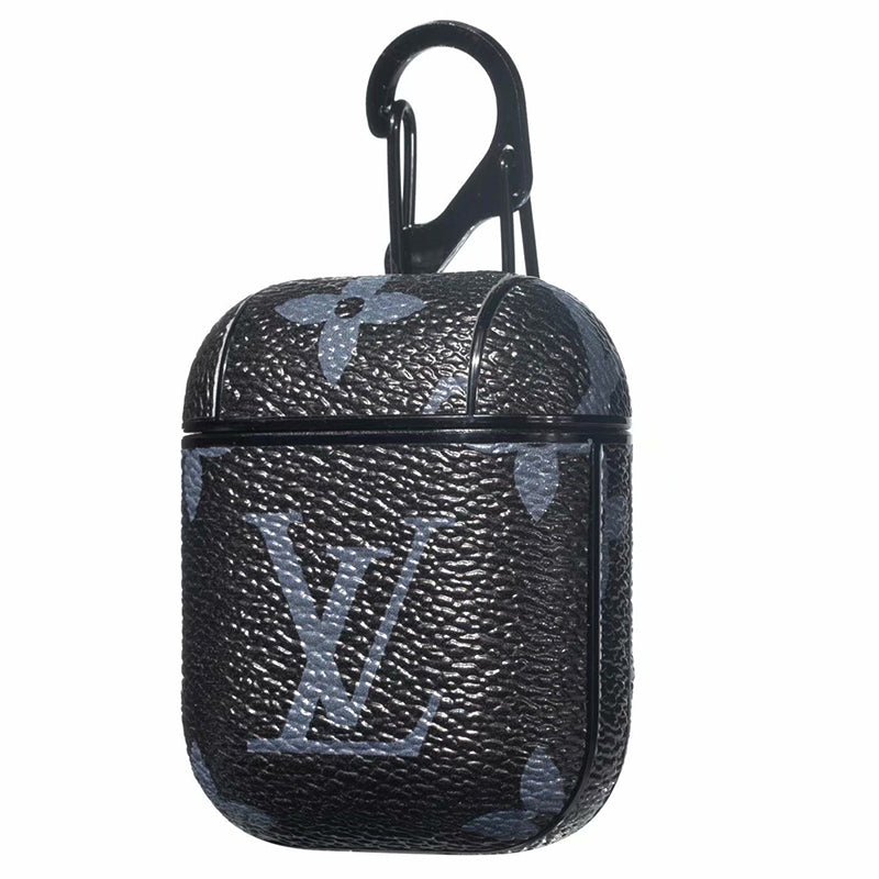 Luxury Leather AirPods Pro Cases Black Big Ptinting