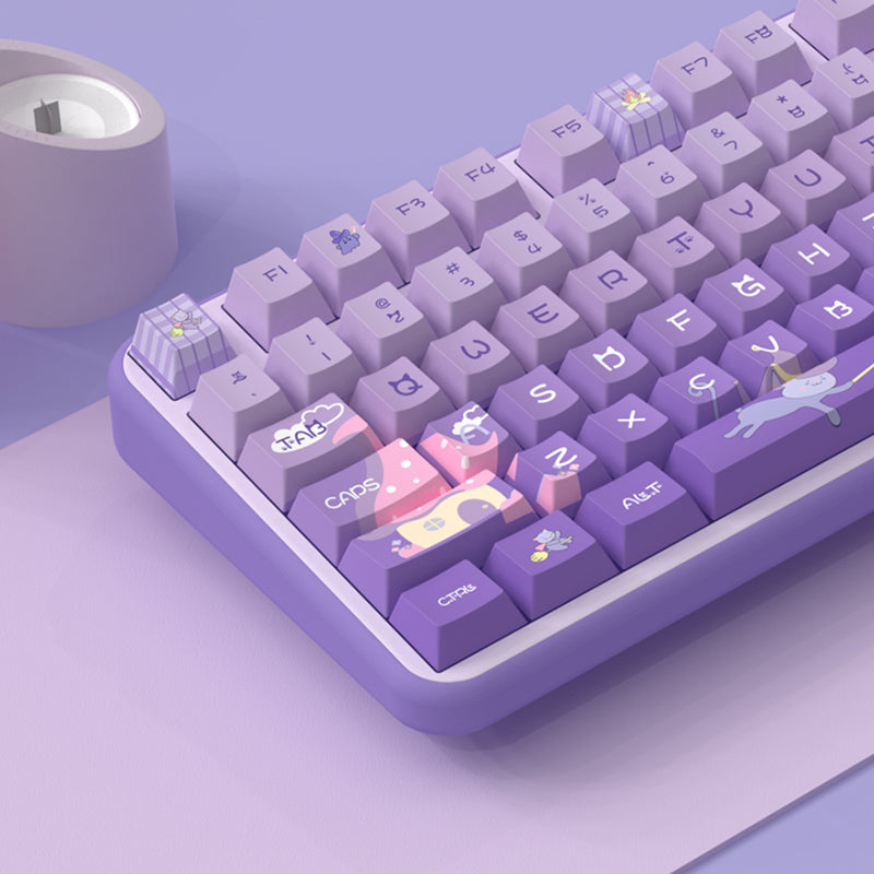Magic cat Cherry Profile Dye Sub PBT Keycap Set