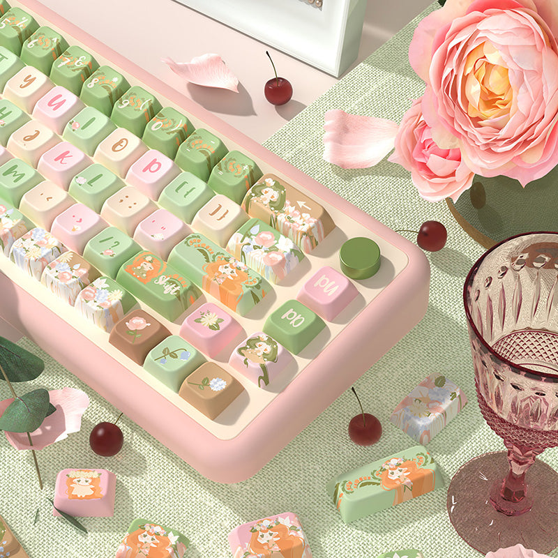 Mussia Garden MDA Profile Dye Sub PBT Keycap Set