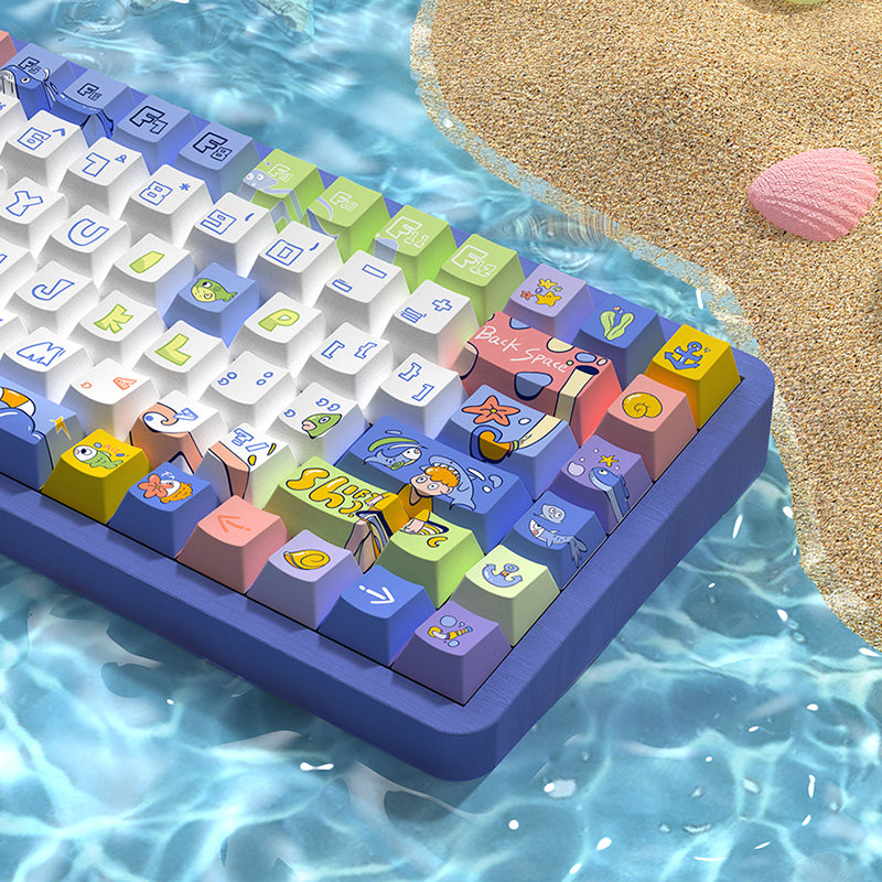 Passing Through The Ocean Cherry Profile Dye Sub PBT Keycap Set