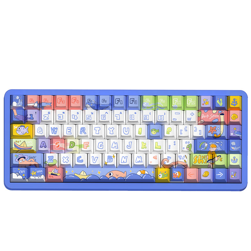Passing Through The Ocean Cherry Profile Dye Sub PBT Keycap Set
