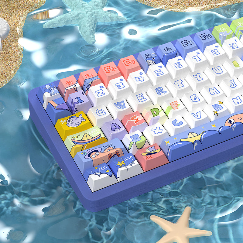 Passing Through The Ocean Cherry Profile Dye Sub PBT Keycap Set