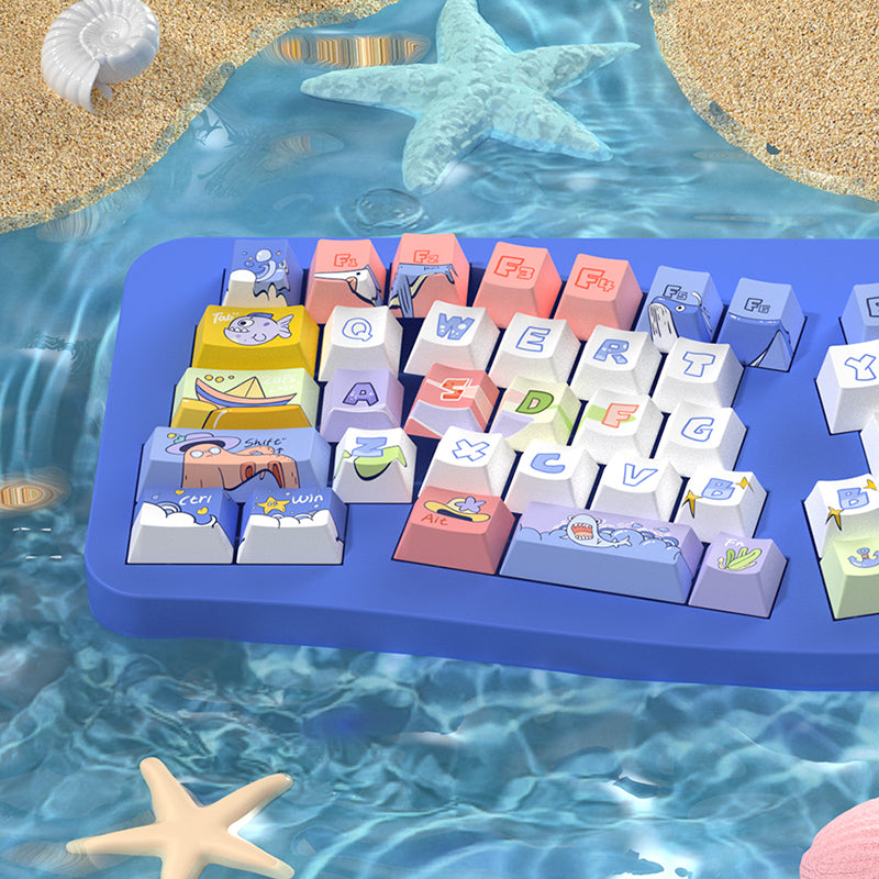 Passing Through The Ocean Cherry Profile Dye Sub PBT Keycap Set