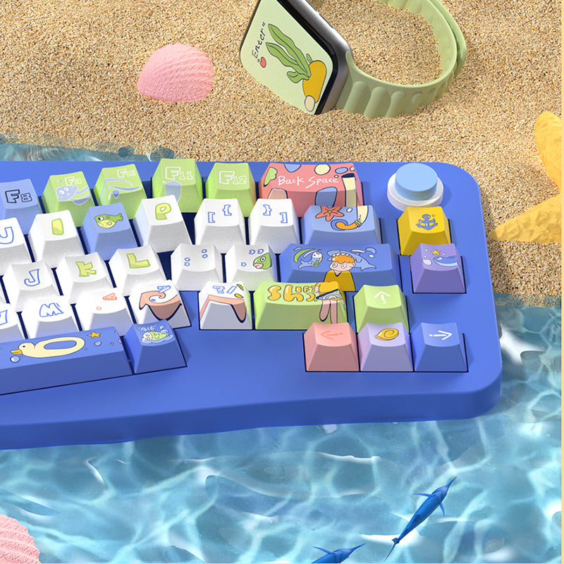 Passing Through The Ocean Cherry Profile Dye Sub PBT Keycap Set