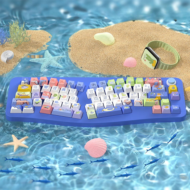 Passing Through The Ocean Cherry Profile Dye Sub PBT Keycap Set