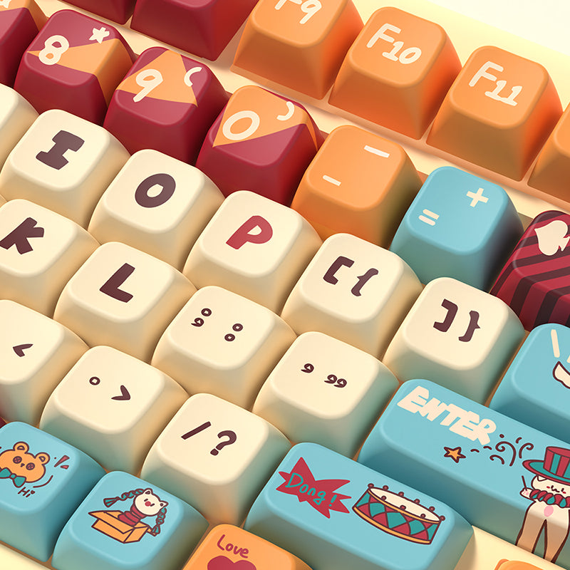 Pussycat Circus MDA Profile Dye Sub PBT Anime Keycaps Set