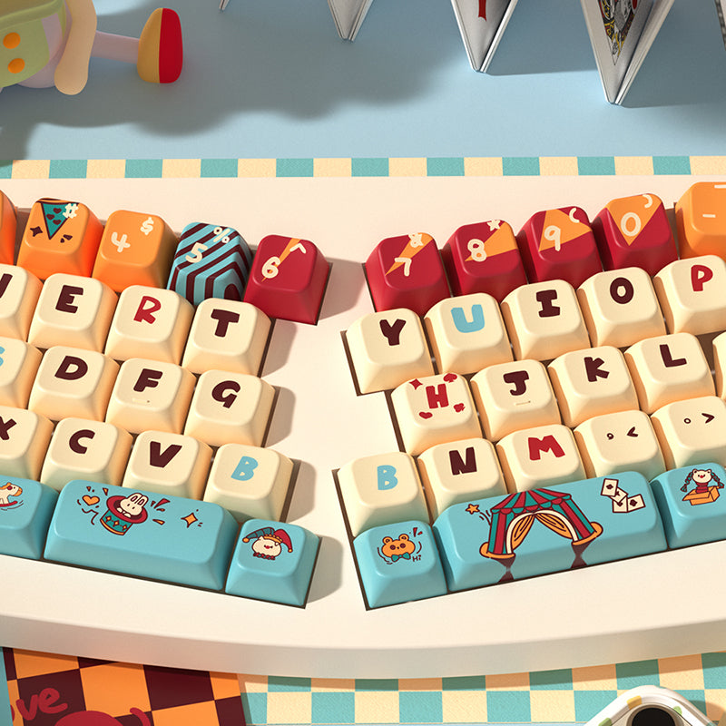 Pussycat Circus MDA Profile Dye Sub PBT Anime Keycaps Set