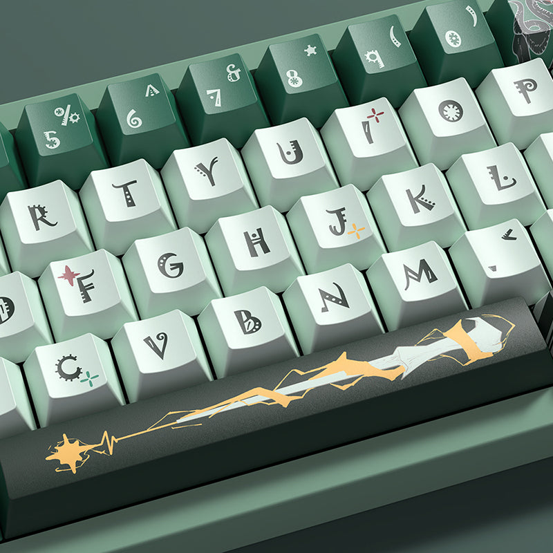Slytherin Cherry Profile Dye Sub PBT Keycap Set