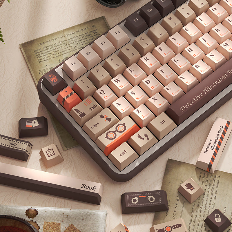 The Detective's Book Cherry Profile Dye Sub PBT Keycap Set