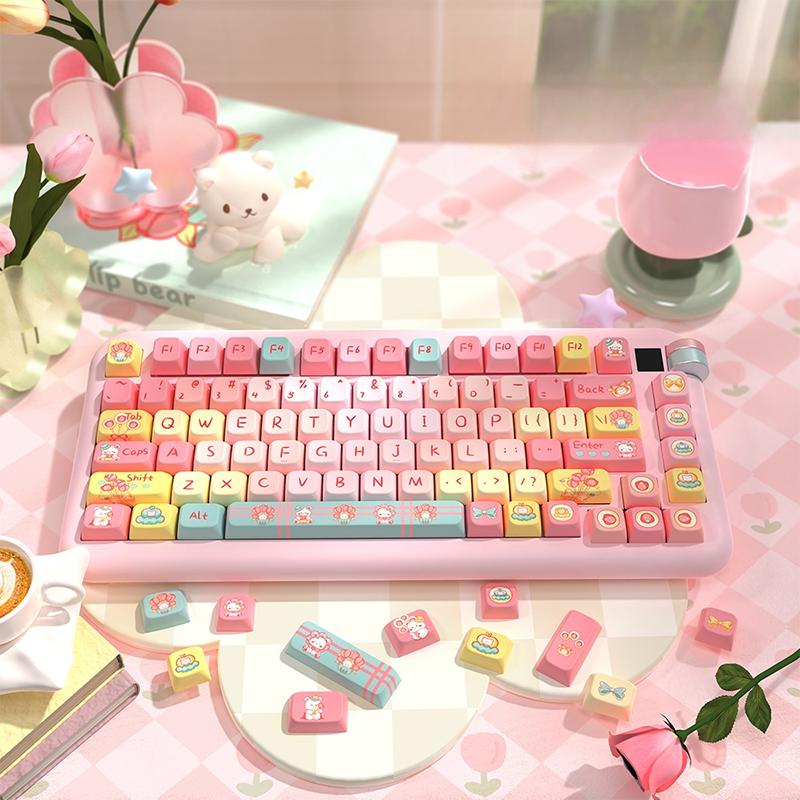 Tulip Bear MDA Profile Dye Sub PBT Keycap Set